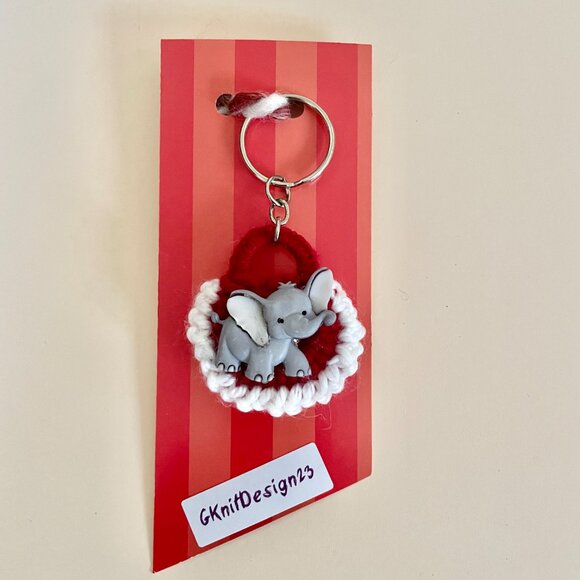 Little Keychain Charm, Crochet Handmade Backpack Charm - Picture 1 of 8